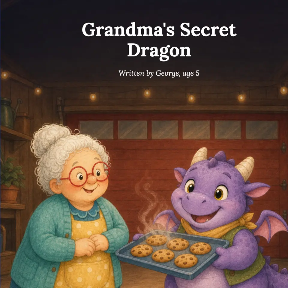 Cover of the sample book The Floating Moon Cake, written by Maya, age 5